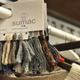 Just a few of the yarns available for Sumac’s hand-knit goods.